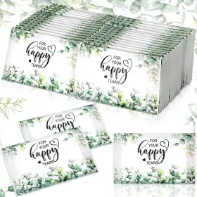 Lt-yinder-3375 Yinder 60 Bulk Happy Tears Tissue Packs For Wedding 3 Ply Pocket Size Tissues