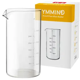 Ymmind 707091485746 Standard Universal Design 34 Oz French Press Replacement Glass Beaker