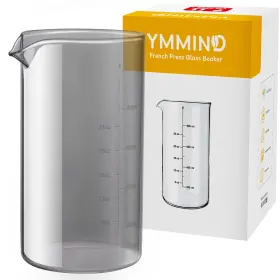 Ymmind 707091485760 Standard Universal Design 34 Oz French Press Replacement Glass Beaker Fits