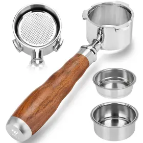 Jj0289-1 Ymwvh 51mm Bottomless Portafilter 2 Ears With Filter Baskets Single Double Shots Fo