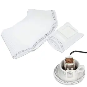 Yokind 600248790635 100 Pack Portable Single Serve Food Grade Disposable Hanging Ear Drip Filter Bag