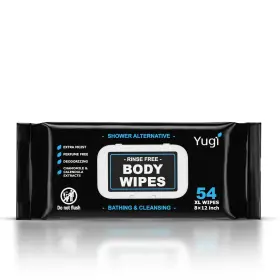 Yugi Baby Green 290019941033 Inch Body Wipes 54 Xl No-rinse Bathing Washcloths For Camping Gym Travel