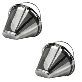 Yuucoo 721410454640 #4 Coffee Filter Reusable Stainless Steel Compatible Technivorm Moccamaster