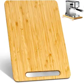 Z&m Essentials 744759132451 Bamboo Appliance Slider Tray For Coffee Maker And Heavy Kitchen Appliances