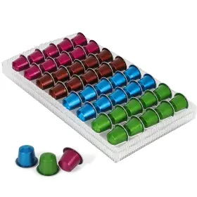 Zf02 Zfgold Coffee Pod Holder Drawer Nespresso Pods Storage Capsules Organizer Clear