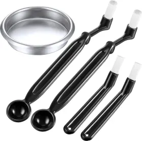 Zhehao 792871979096 Coffee Machine Brush Cleaner 4 Pieces With Spoon