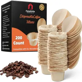 Zhilang 313031891852 200 Count Fanativita K Cup Filters Disposable With Genius Lid Design Fit All