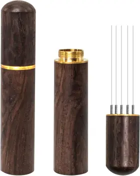 Zolunu 313039016004 Espresso Coffee Stirrer 5 Needles 0.4mm Distribution Tools Natural Woo