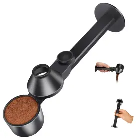 2tbsp Zsdoue 739437716382 Coffee Scoop And 51mm Espresso Tamper - Bpa-free Large Upgraded Black