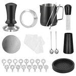 Gmnuiy 27 Pcs Espresso Accessories Kit,barista 51MMCOFFEE Tamper Set- Wit.... Fixed Price $53.04.
