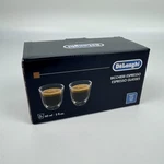 Delonghi Espresso Double Wall Thermo Cups Set 2 Clear 60ML Glass. Fixed Price $19.99.