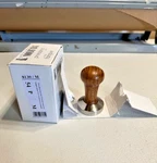Motta Metallurgica 54 Mm Coffee/espresso Brown Tamper With Stainless Steel Flat. Fixed Price $33.95.