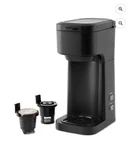 Mainstays Single Serve And K-cup Coffee Maker Black. Fixed Price $30.99.