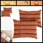 Sorra Home Sunbrella Indoor Outdoor Lumbar Pillows Of 2 Sunset Red Stripes. Fixed Price $104.99.