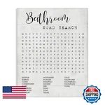 Stupell Industries Bathroom Word Search Family Fun Canvas Art 30 X 40 Inches. Fixed Price $155.86.