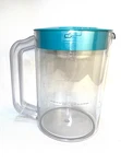 West Bend Iced Maker Model 6050 Replacement 2 Quart Pitcher With Teal Lid. Fixed Price $21.99.