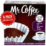 Mr.coffee Basket Filters 8-12 Cup White Paper 8" 100-COUNT Box 6 Pack. Fixed Price $17.99.