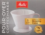 Melitta No 2 Porcelain Single Cup Pour-over Coffee Brewer, White. Fixed Price $22.45.