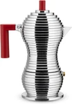 Alessi MDL02/3 Pulcina 3CUP Stovetop Espresso Maker Moka Pot Red Cast Aluminum. Fixed Price $89.95.