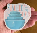Vintage Pyrex Blue Bowl Set Funny Sticker Laptop Decal Water Resistant. Fixed Price $6.00.