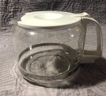 Vintage Mr. Coffee Replacement Pot Carafe 10-12 Cup White W/ Lid X033TI. Fixed Price $21.99.