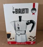 Bialetti Moka Express Iconic Italian Stovetop Espresso Maker Silver, 6 Cups. Fixed Price $28.79.