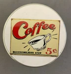 Vintage Poster D36 Aluminum Herb Grinder 63MM 4 Piece Coffee Bottomless Cup. Fixed Price $16.95.