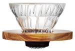 Hario V60 Olive Wood Glass Coffee Dripper VDGR-01-OV 1-2 Cups Japan. Fixed Price $64.85.