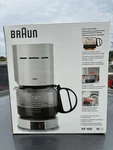 Braun Kf 400 Aromaster Filter Coffee Machine Silver 10 Cup Carafe- Used (no Pot). Fixed Price $50.00.