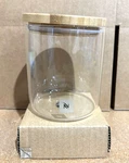 Nespresso Medium Serving Glass Display Container W/bamboo Lid. New!. Fixed Price $19.99.