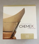 Chemex FSU-100 Natural Bonded Pre-folded Square Coffee Filters Count. Fixed Price $18.99.