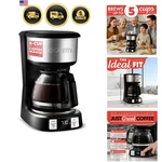 Drip Coffee Maker 5 Cup, One-touch Brew, Pause & Serve, Adjustable 4 Hr Kee.... Fixed Price $79.61.