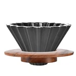 Goodening Ceramic Coffee Dripper Pour Over Maker With Wood 001, Black. Fixed Price $23.11.