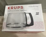 Krups Glaskrug 10 Cup Replacement Glass Coffee Carafe New Black Handle F5860. Fixed Price $18.99.