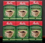 Packs Melitta #2 Cone Coffee Filters Natural Brown 100 Count (600 Total). Fixed Price $24.99.