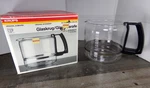 Krups Cup Glass Coffee Pot Carafe Glaskrug Black Compact Aroma 12, New. Fixed Price $22.99.