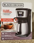 Black+decker CM2035B 12-CUP Thermal Coffee Maker Black/silver. Fixed Price $175.00.