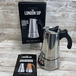 London Sip 6 Cup Stainless Steel Stove-top Espresso Maker Coffee Pot. Fixed Price $42.99.