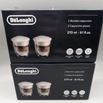 Nib Delonghi 4X Cups Glasses Coffee Cappuccino Double Wall 270ML Free Ship. Fixed Price $44.44.