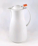 Pampered Chef Carafe #6672 White Thermal Insulated 33 Oz Pitcher Hot/coffee Tea. Fixed Price $19.99.