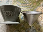 Kinto Coffee Brewer 4 Cups Gray Porcelain From And Stainless Steel Filter Japan. Fixed Price $16.00.