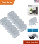 12-PACK Charcoal Water Filter For Superior Coffee Taste Compatible With Maj.... Fixed Price $31.99.