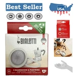 3 Seals & 1 Filter For Moka Express 6 Cup - Durable Aluminum Parts. Fixed Price $24.99.