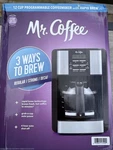 Mr. Coffee Programmable 3-WAY Brewing System 12-CUP Drip Makers. Fixed Price $50.00.