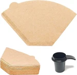 Goldtone #2 Cone Unbleached Brown Paper Coffee Filters (200 Count) + 1 Oz Scoop. Fixed Price $8.99.