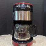 Kitchenaid KCM1402ER Empire Red 14-CUP Programmable Coffee Maker-tested. Fixed Price $40.00.