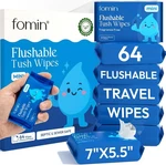 Fomin Pact Travel Flushable Wipes - Unscented Size Wet For. Fixed Price $35.09.