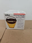 Braun UGSF4, #4 Gold Screen Reusable Coffee Filter, New Stock. Fixed Price $14.99.