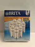 8 Pack Genuine Brita Pitcher Replacement Filters Factory Sealed Retail Pkg. Fixed Price $35.99.