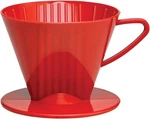Fino Pour-over Coffee Brewing Filter Cone, Number 2-SIZE, Red, Brews To 6-CUPS. Fixed Price $15.41.